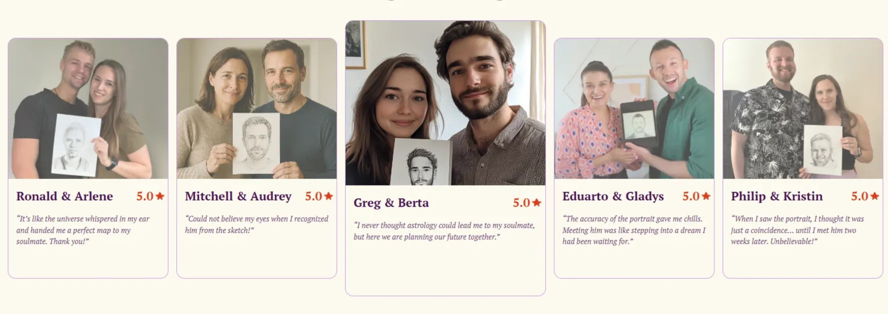 Real Eva Bloom soulmate sketch customer reviews — verified US customers
